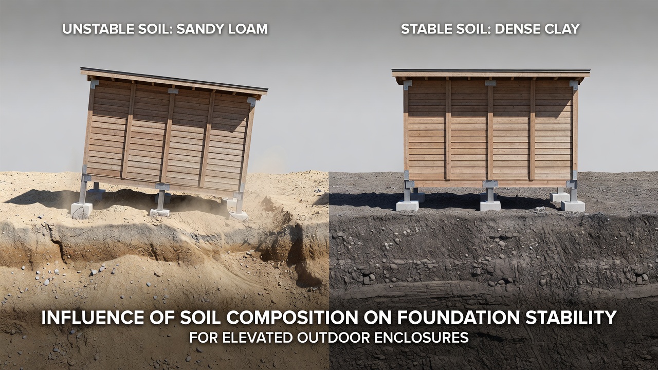 The Influence of Soil Composition on Foundation Stability for Elevated Outdoor Enclosures